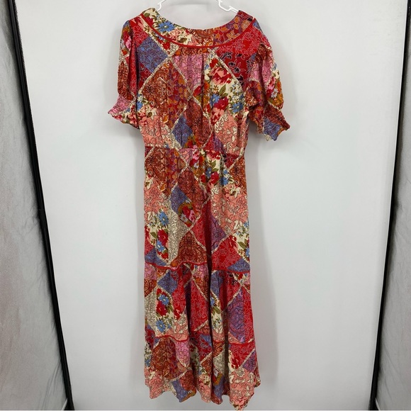 Une Ame Red Maxi Dress Medium - Picture 6 of 10